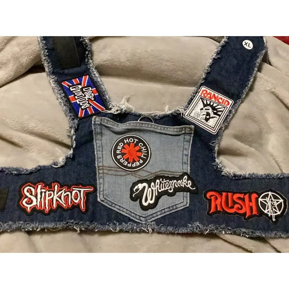 Heads or tails pup Red Hot Chili Peppers harness size XL
